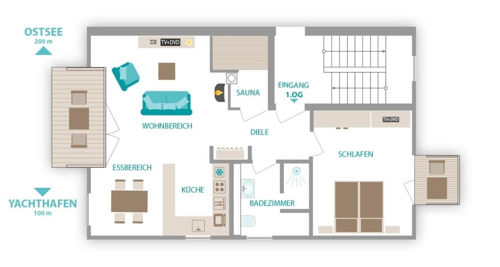 Ostsee - Appartement Nr 89 "Salzaster" Im Strand Resort Хайлигенхафен Экстерьер фото